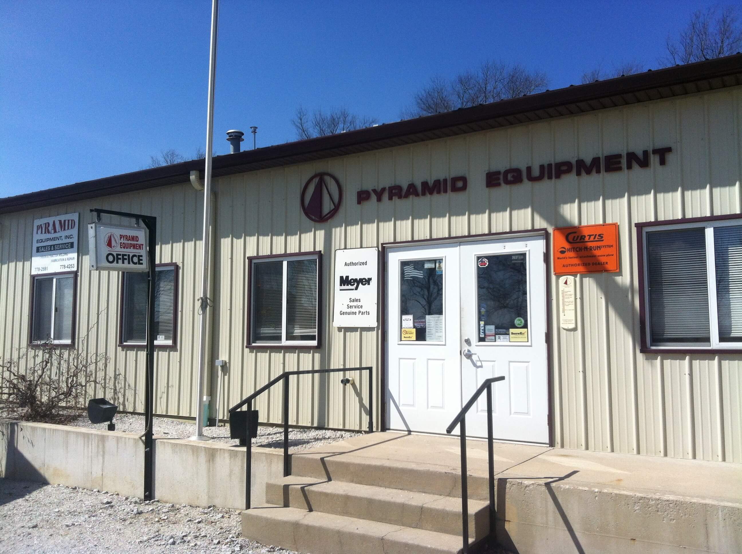 Pyramid Equipment, Inc.’s office in Rolling Prairie, Indiana